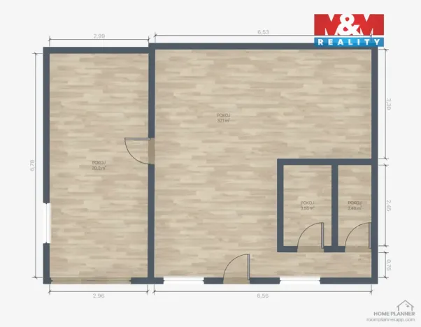 Pronájem rodinného domu, Konecchlumí, 68 m2