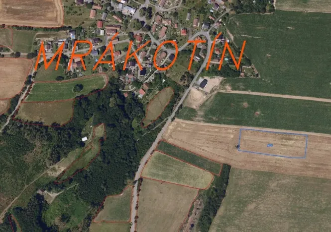 Prodej pole, Mrákotín, 1786 m2
