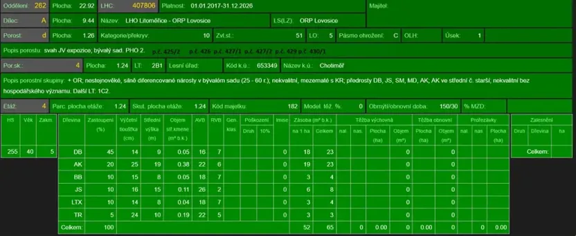 Prodej lesa, Chotiměř, 26763 m2