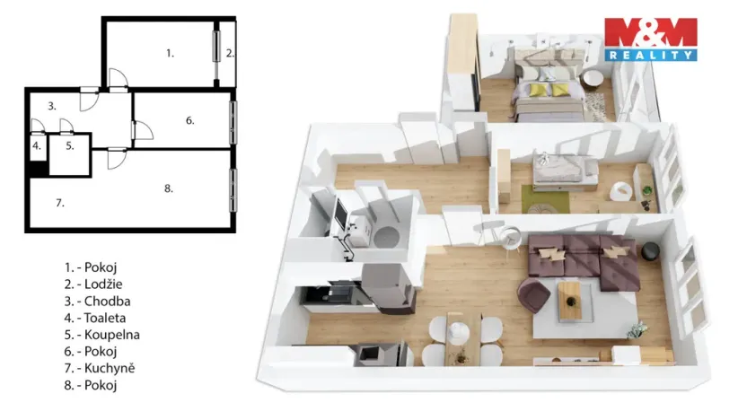 Prodej bytu 3+kk, Praha - Černý Most, Vašátkova, 60 m2
