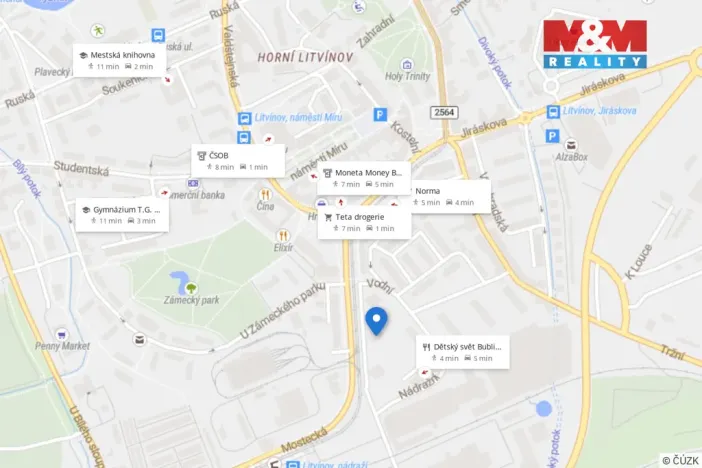 Pronájem bytu 1+kk, Litvínov - Horní Litvínov, Mostecká, 21 m2