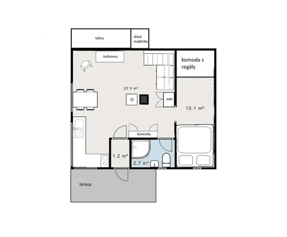 Pronájem chaty, Mikulov, 40 m2