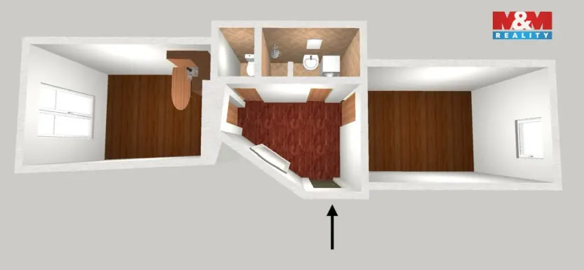 Prodej bytu 2+kk, Praha - Bubeneč, Eliášova, 46 m2