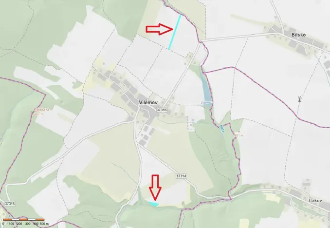 Prodej pole, Vilémov, 9813 m2