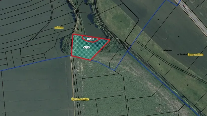 Prodej pole, Luštěnice, 5219 m2