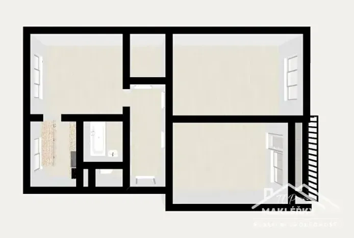 Pronájem bytu 3+1, Kolín, Jateční, 66 m2