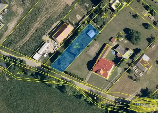 Prodej zahrady, Roštín, 548 m2