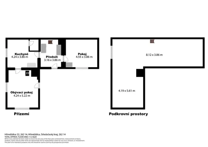 Prodej rodinného domu, Hřiměždice, 96 m2