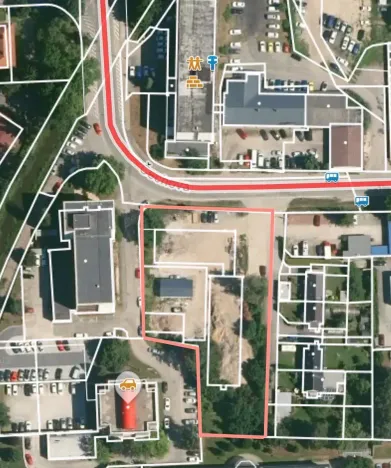 Pronájem komerčního pozemku, České Budějovice, Čechova, 3600 m2