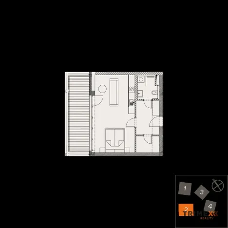 Prodej bytu 1+kk, Valašské Meziříčí, Štěpánov, 39 m2