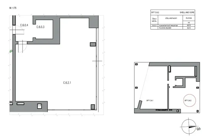 Dražba bytu 2+kk, Zlín, Lorencova, 65 m2