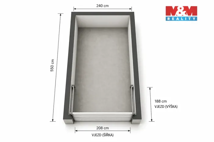 Prodej garáže, Zlín, Nad Stráněmi, 12 m2