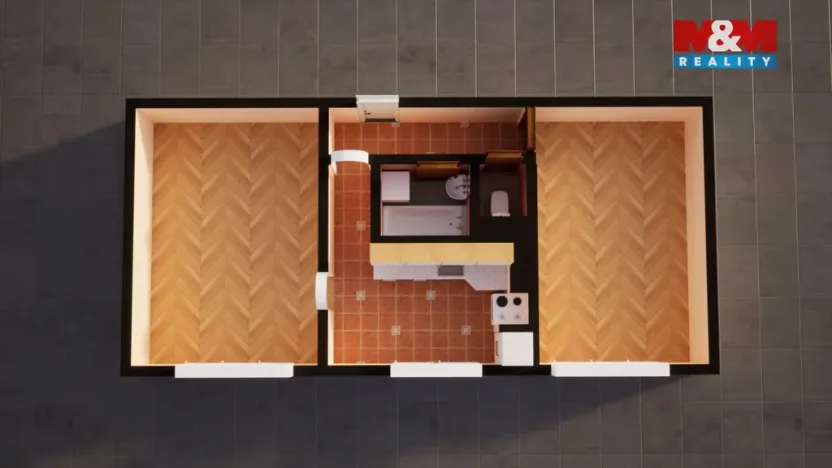 Prodej bytu 2+1, Teplice - Řetenice, V břízkách, 49 m2