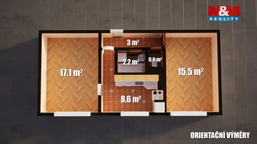 Prodej bytu 2+1, Teplice - Řetenice, V břízkách, 49 m2