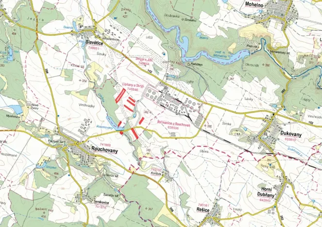 Prodej pole, Dukovany, 75505 m2