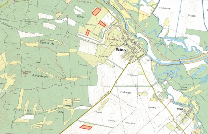 Prodej sadu/vinice, Bulhary, 93618 m2