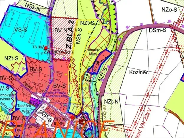 Dražba louky, Mladá Vožice, 26557 m2