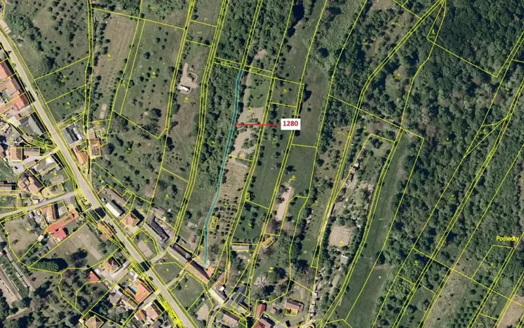 Dražba pozemku, Jankovice, 461 m2