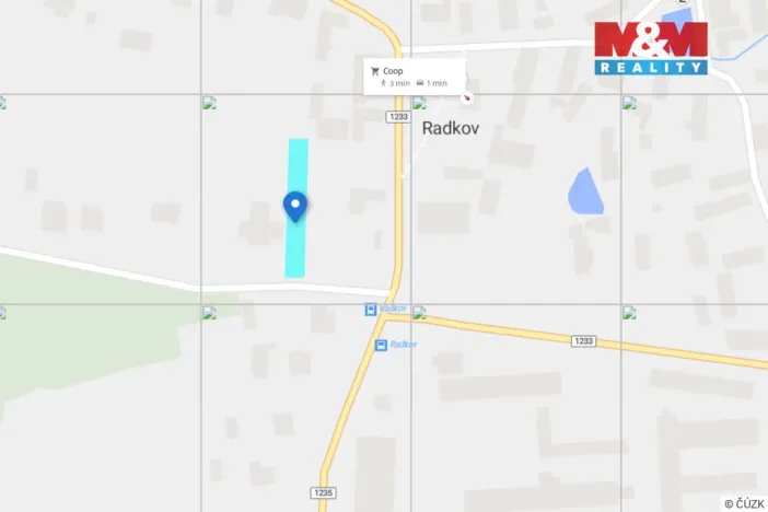 Prodej pozemku pro bydlení, Radkov, 606 m2