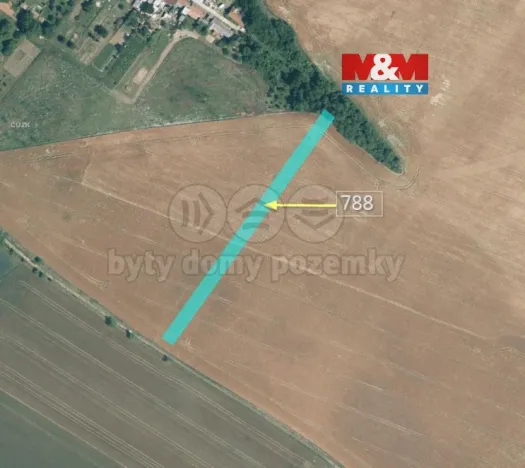 Prodej pole, Kelčany, 657 m2