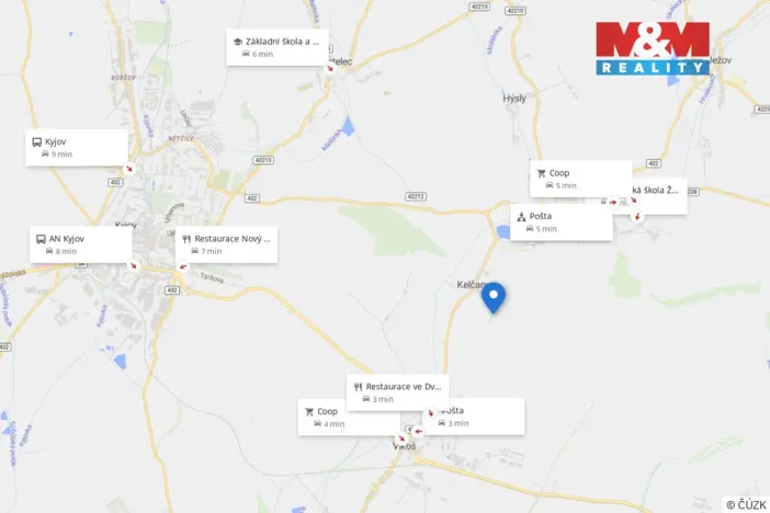 Prodej pole, Kelčany, 657 m2