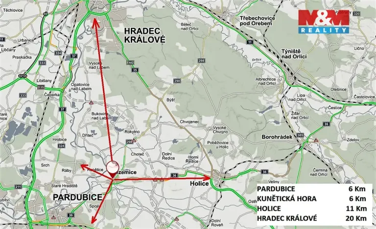 Pronájem zahrady, Sezemice - Kladina, 3761 m2