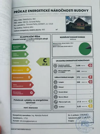 Prodej rodinného domu, Červené Pečky, Dobešovice, 354 m2