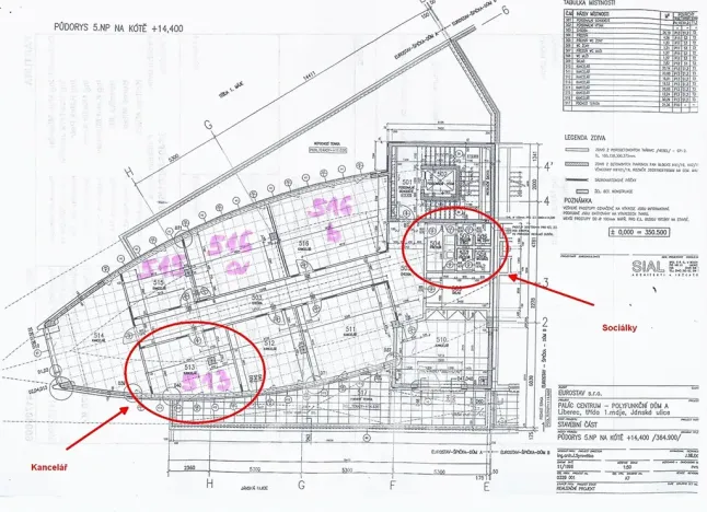 Pronájem kanceláře, Liberec, 1. máje, 22 m2