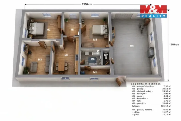 Prodej rodinného domu, Lošany - Lošánky, 101 m2