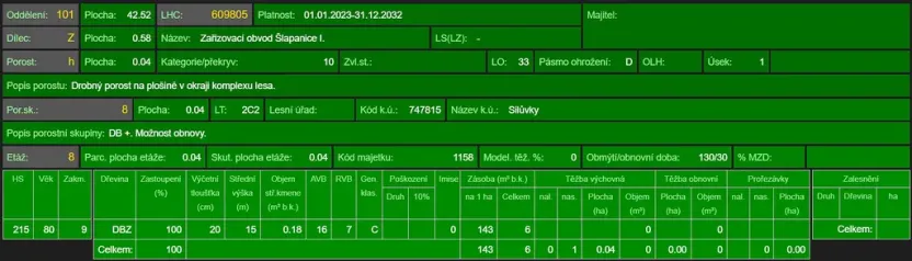 Prodej lesa, Silůvky, 375 m2