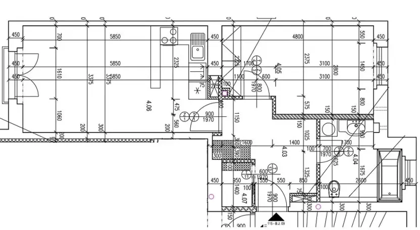 Pronájem bytu 2+kk, Praha - Strašnice, Černokostelecká, 47 m2