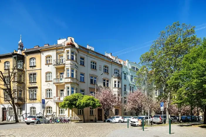 Pronájem bytu 1+1, Praha - Karlín, Lyčkovo náměstí, 28 m2