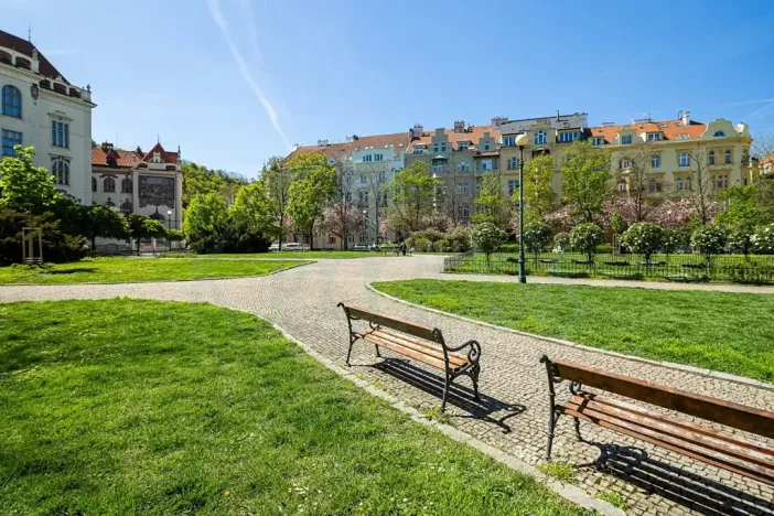 Pronájem bytu 1+1, Praha - Karlín, Lyčkovo náměstí, 28 m2