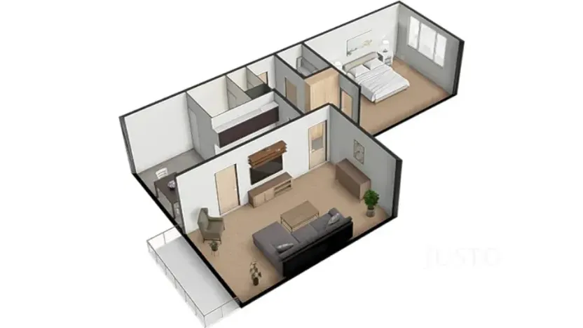 Prodej bytu 2+1, Písek, třída Přátelství, 60 m2