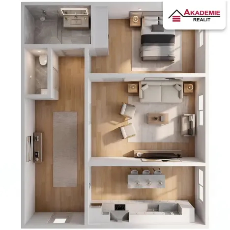 Prodej bytu 2+1, Brno, Bayerova, 56 m2