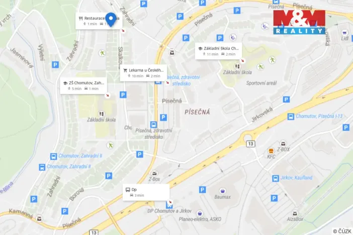 Prodej bytu 2+1, Chomutov, Skalková, 61 m2