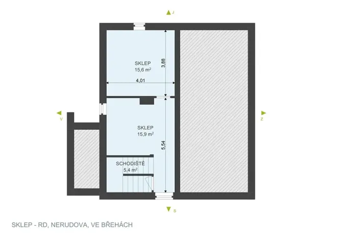 Prodej rodinného domu, Břehy, Nerudova, 123 m2