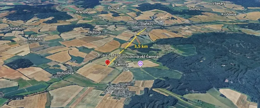 Prodej pozemku pro bydlení, Čermná, 2049 m2