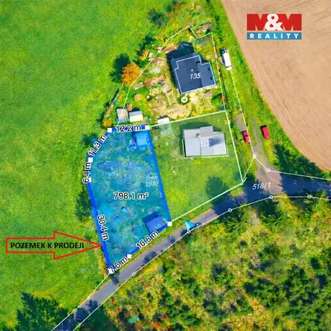 Prodej pozemku pro bydlení, Šindelová, 798 m2