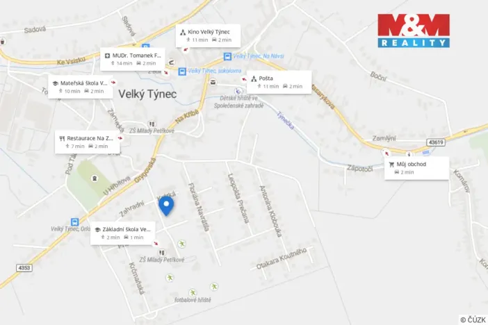 Prodej rodinného domu, Velký Týnec, U nové školy, 310 m2