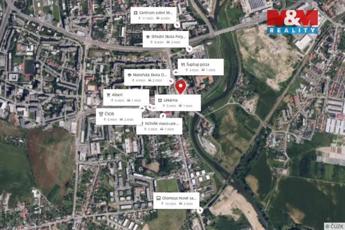 Prodej bytu 2+kk, Olomouc - Nové Sady, Rooseveltova, 37 m2