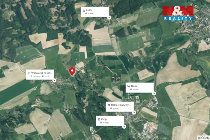 Prodej pozemku pro bydlení, Břasy - Vranovice, 1877 m2