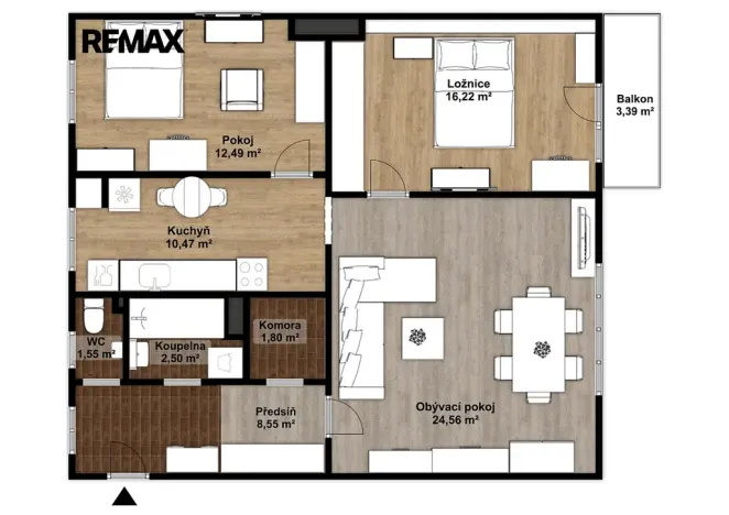 Prodej bytu 3+1, Plzeň, Částkova, 76 m2