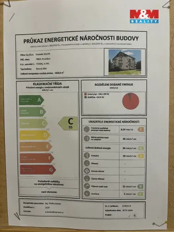 Pronájem bytu 1+1, Prostějov - Krasice, Krasická, 34 m2