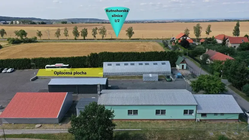 Pronájem komerčního pozemku, Malotice, 350 m2