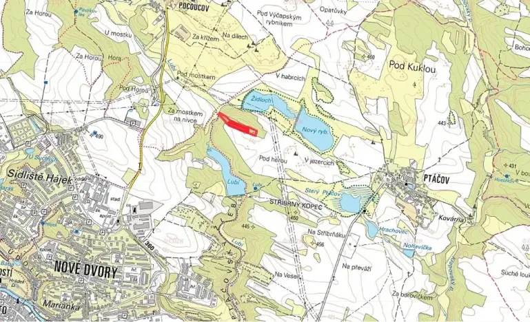 Prodej lesa, Třebíč, 14245 m2