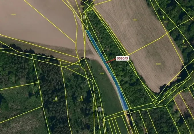 Dražba pozemku, Bojkovice, 537 m2