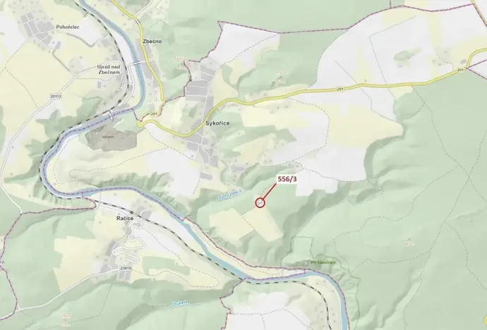 Dražba lesa, Sýkořice, 326 m2