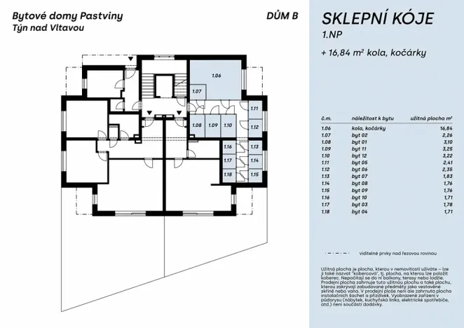 Prodej bytu 3+kk, Týn nad Vltavou, Na pastvinách, 64 m2