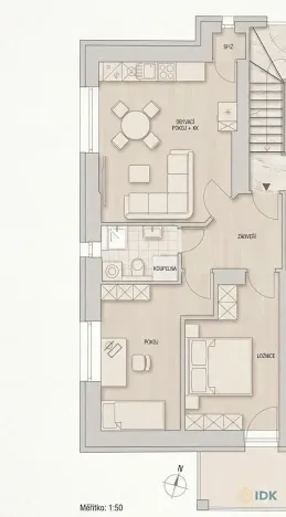 Pronájem bytu 3+kk, Řevnice, V Luhu, 54 m2